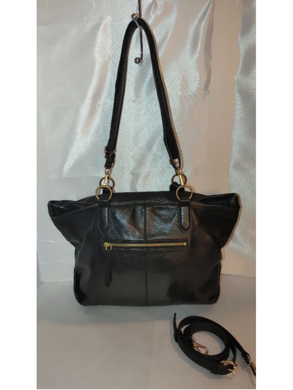 Margot New York Pebbled Leather Satchel - Picture 4 of 5